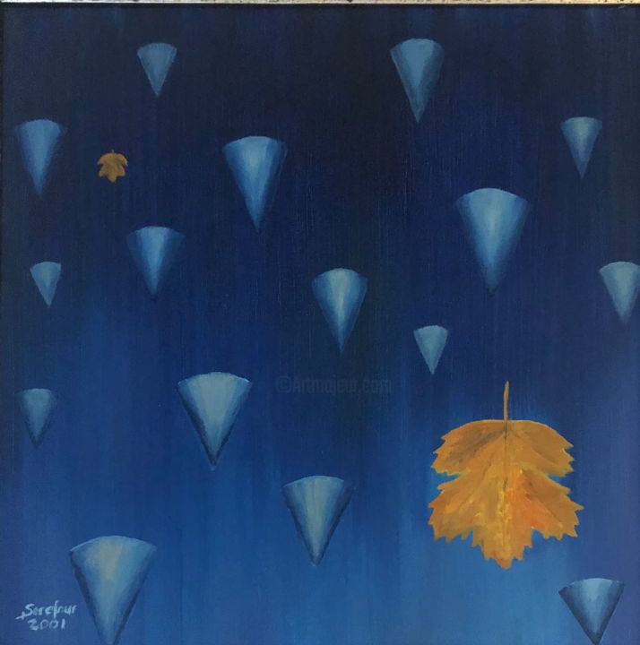 제목이 "TO THE END"인 미술작품 Serefnur Ozturk로, 원작, 아크릴 나무 들것 프레임에 장착됨