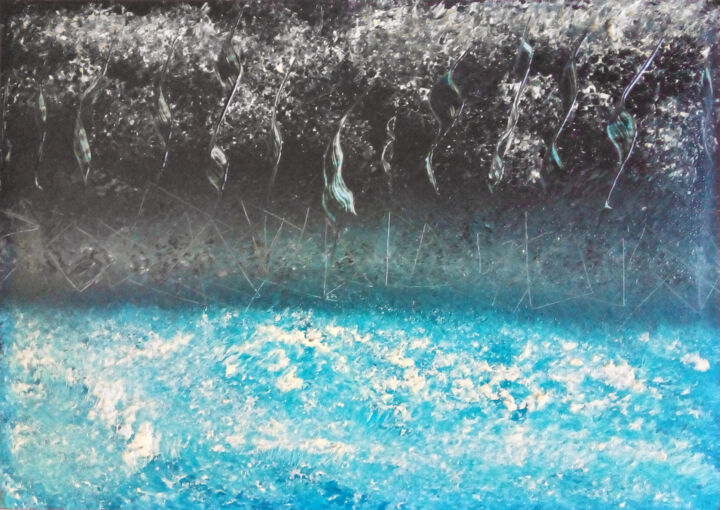 Pintura titulada "Non euclidian storm" por Serendipity Liche, Obra de arte original, Oleo