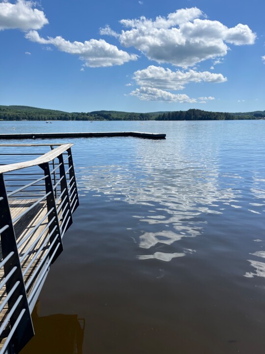 Fotografia intitulada "Du ponton du lac" por Serge Berry, Obras de arte originais, Fotografia digital