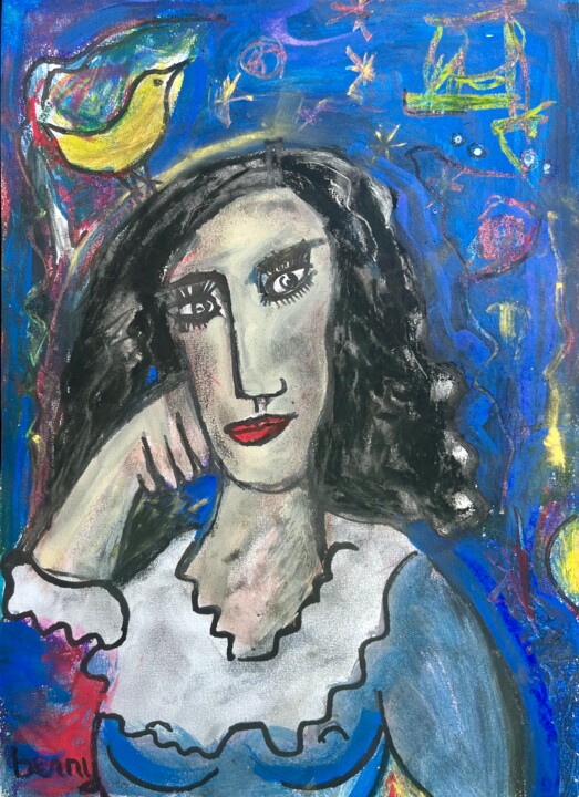 Peinture intitulée "Songe d une nuit d…" par Serge Berry, Œuvre d'art originale, Pastel