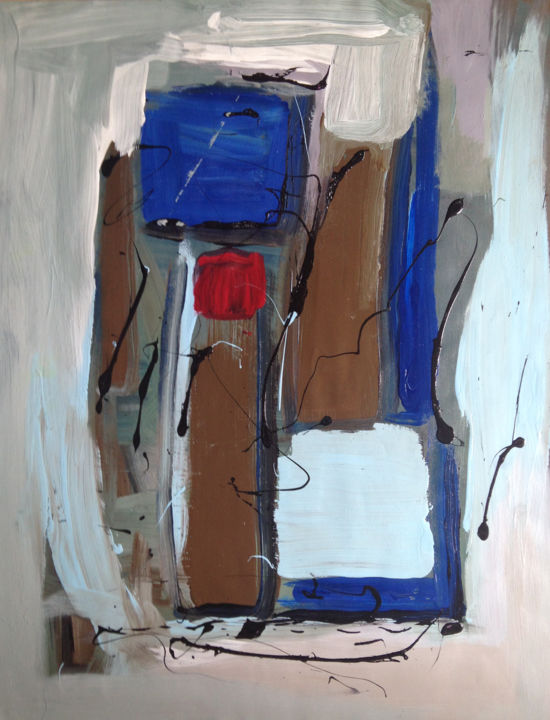 Pintura titulada "abstraction-17.jpg" por Serge Berry, Obra de arte original