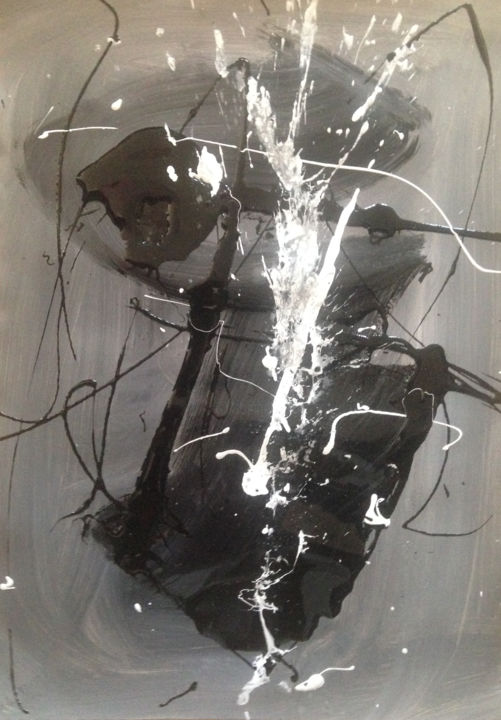 Картина под названием "abstraction-19.jpg" - Serge Berry, Подлинное произведение искусства
