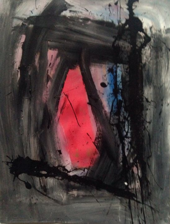 Peinture intitulée "Abstraction -24" par Serge Berry, Œuvre d'art originale