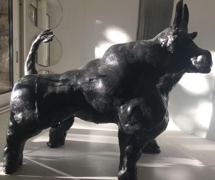 Sculpture intitulée "taurus" par Serge Berry, Œuvre d'art originale