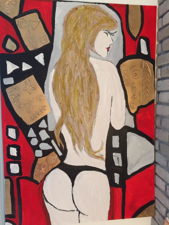 Painting titled "Irina by serge lewi…" by Serge Lewinski, Original Artwork