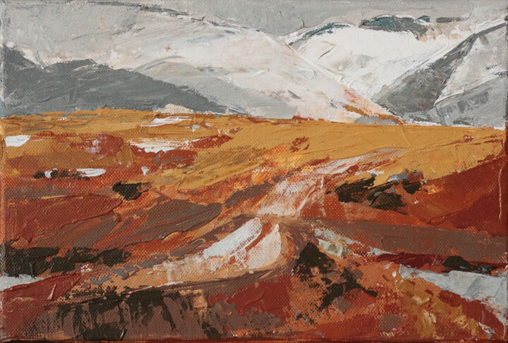 Painting titled "Landscape VI" by Serge Maier, Original Artwork, Acrylic