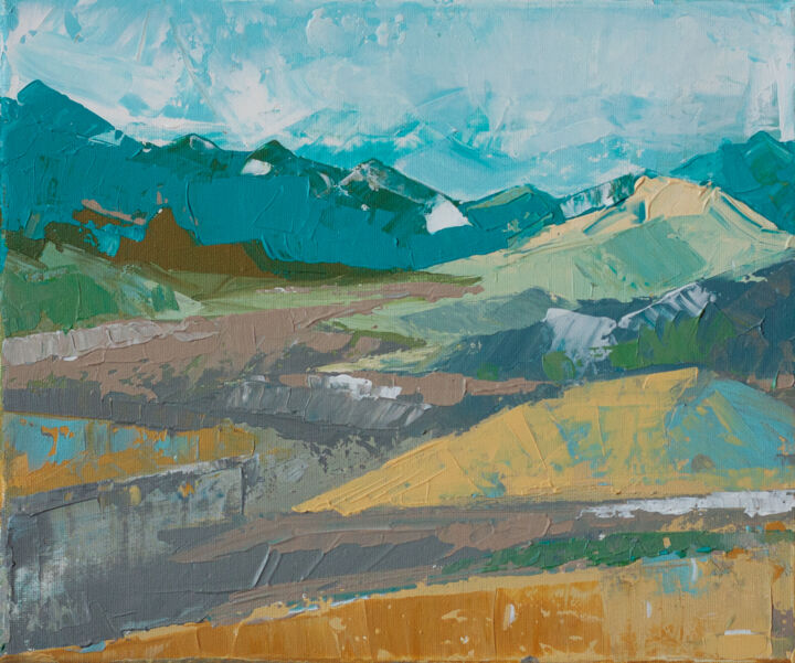 Pittura intitolato "Landscape VIII" da Serge Maier, Opera d'arte originale, Acrilico