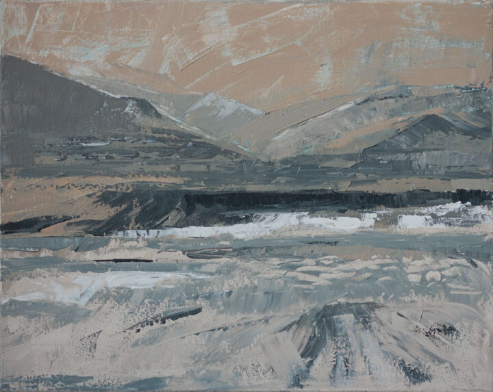 Pittura intitolato "Landscape (X)" da Serge Maier, Opera d'arte originale, Acrilico