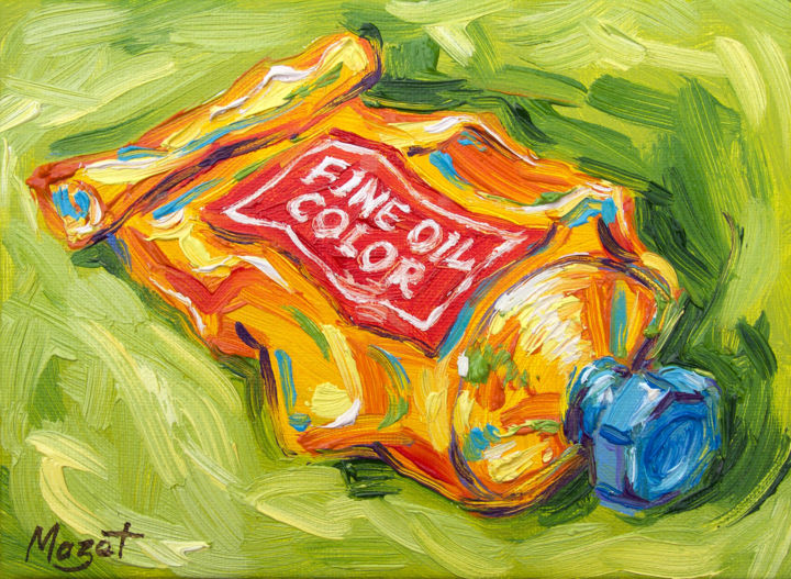 Pittura intitolato "Fine oil color 1" da Serge Mazet, Opera d'arte originale, Olio