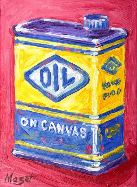 「OIl on canvas 2 - #…」というタイトルの絵画 Serge Mazetによって, オリジナルのアートワーク, オイル