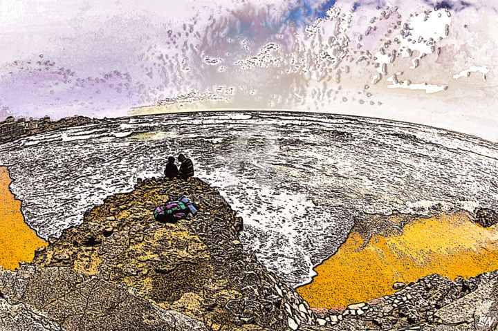 Arts numériques intitulée "Face à la mer" par Serge Nouchi, Œuvre d'art originale, Autre