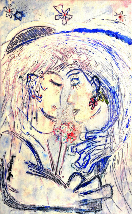 Peinture intitulée "Rhoupa -   Wedding…" par Serge Prowizur, Œuvre d'art originale, Acrylique