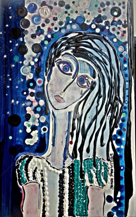 Peinture intitulée "Eva" par Serge Prowizur, Œuvre d'art originale, Acrylique