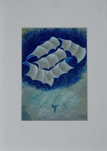 Impressões e gravuras intitulada "Machine volante à v…" por Serge Reynaud (Art of Flying), Obras de arte originais, Impressã…
