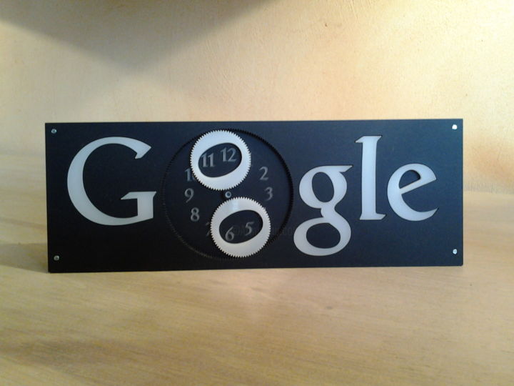 Design intitolato "3D doodle GOOGLE cl…" da Serge Sauvage, Opera d'arte originale, Oggetti