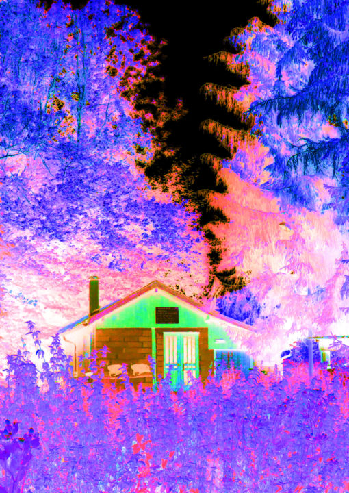 Photography titled "La Maison Dans Les…" by Serge Thiery, Original Artwork, Digital Photography