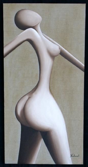 Schilderij getiteld "Venusia" door Serge Cabanel, Origineel Kunstwerk, Olie