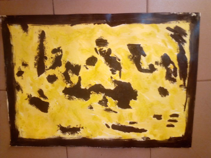 Pintura intitulada ""Graine" de sable" por Gorgone, Obras de arte originais, Acrílico