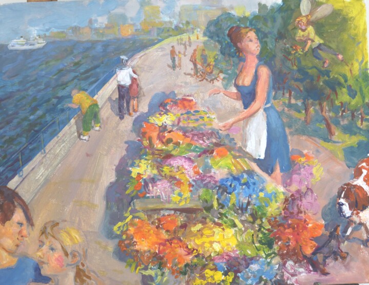 Painting titled "О любви" by Sergei Bogachik, Original Artwork, Oil