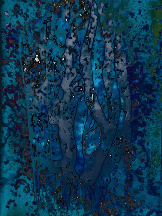 Digital Arts titled "Russian birches" by Sergei Kozachenko, Original Artwork, Digital Painting
