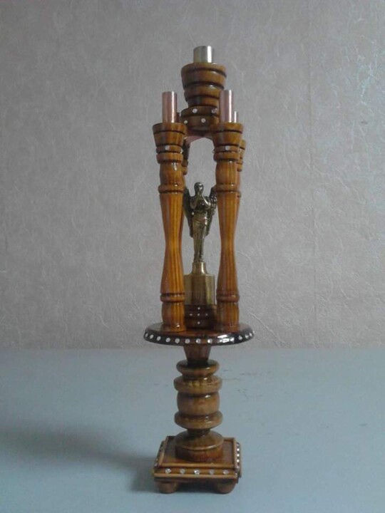 Design titled "Подсвечник с литой…" by Sergei Gavrilenko, Original Artwork, Wood