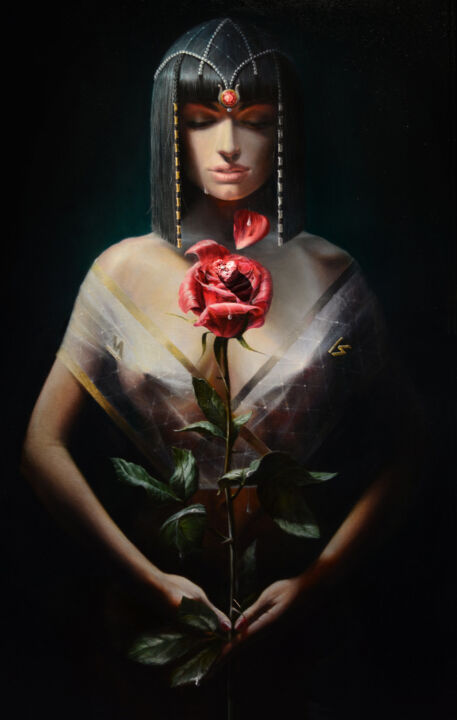 绘画 标题为“Невеста. Богиня Иси…” 由Сергей Гусев, 原创艺术品, 油