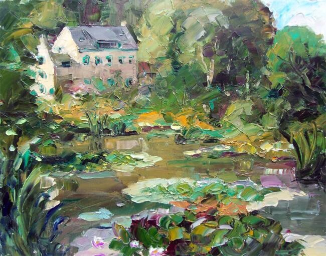 Painting titled "Ruskin Mill" by Sergej Jakovlev, Original Artwork