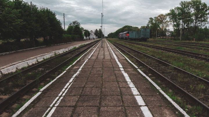 Фотография под названием "Provincial Railway…" - Sergej Serebryannikov, Подлинное произведение искусства, Цифровая фотография