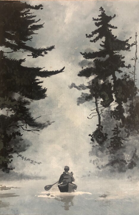 Pintura titulada "silence" por Sergejs Matjušenko, Obra de arte original, Oleo