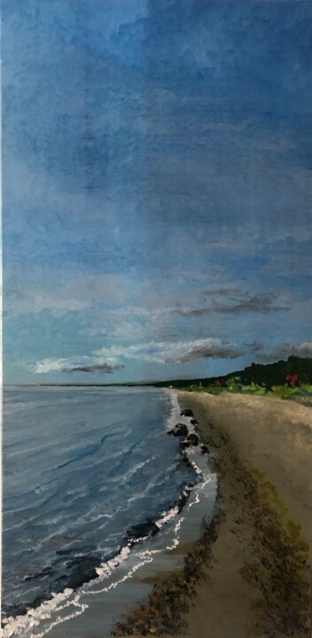 Schilderij getiteld "Baltic Sea" door Sergejs Matjušenko, Origineel Kunstwerk, Olie