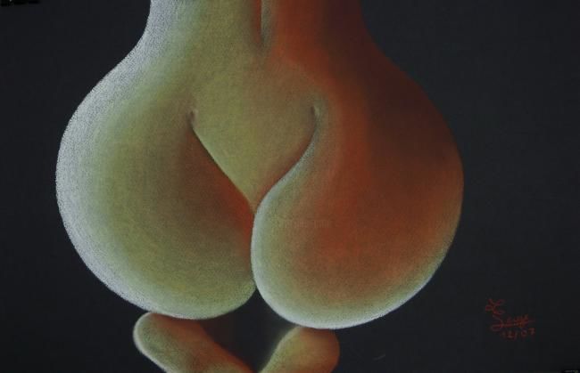 Malerei mit dem Titel "Douce intimité frag…" von Libertypaint, Original-Kunstwerk