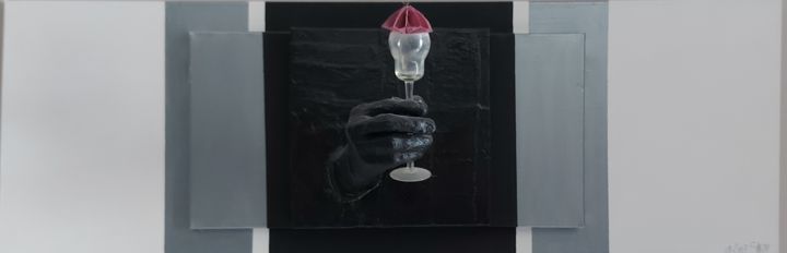 Pittura intitolato "Cokteil" da Sandy Sergent, Opera d'arte originale, Acrilico