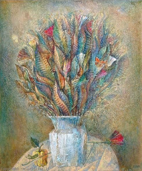 Painting titled "Butterfllies / Бабо…" by Sergey Chesnokov-Ladyzhesky, Original Artwork, Oil