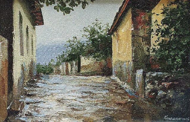 Картина под названием "Old Turkish Streets…" - Sergey Kolodyazhniy, Подлинное произведение искусства, Масло