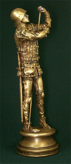 Sculpture titled "Longbowman" by Sergey Kudelkin, Original Artwork, Casting