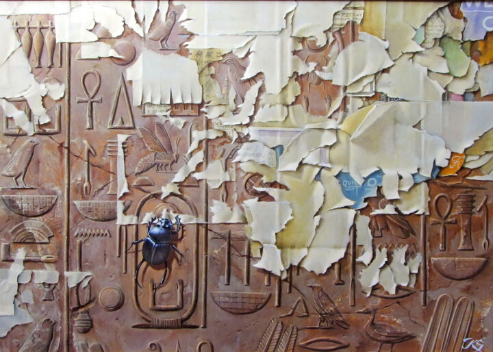 Pittura intitolato "This Too Shall Pass" da Sergey Kuzmin, Opera d'arte originale, Olio Montato su Altro pannello rigido