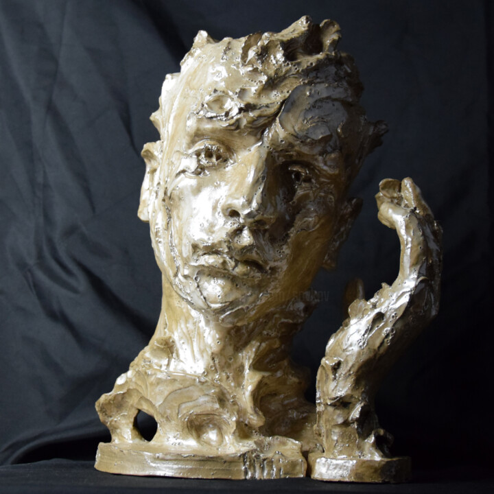 Sculpture titled "Dreamer (2 pieces)" by Sergey Sovkov, Original Artwork, Ceramics