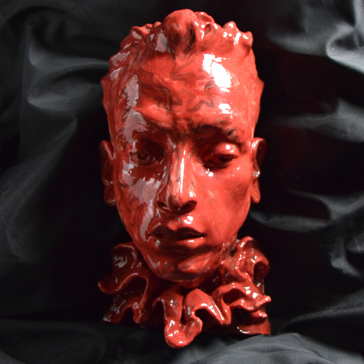 Sculpture titled "Algerian coral" by Sergey Sovkov, Original Artwork, Ceramics