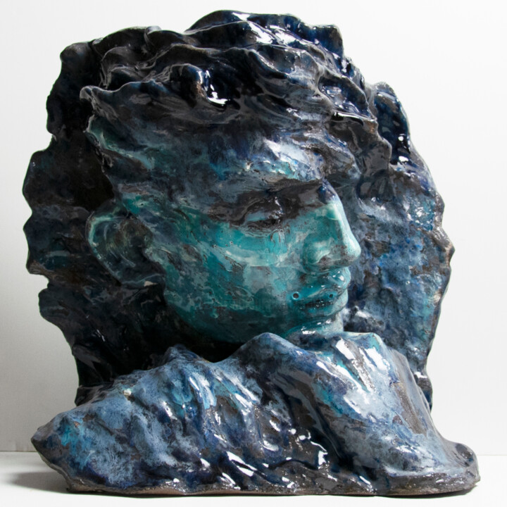Sculpture titled "Ocean" by Sergey Sovkov, Original Artwork, Ceramics