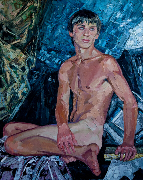 Painting titled "Vadim" by Sergey Sovkov, Original Artwork, Oil