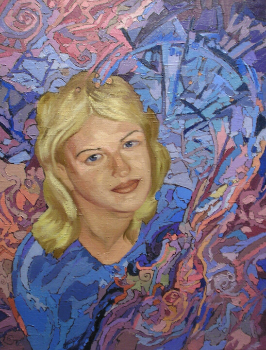 Painting titled "Female portrait" by Sergey Sovkov, Original Artwork, Oil