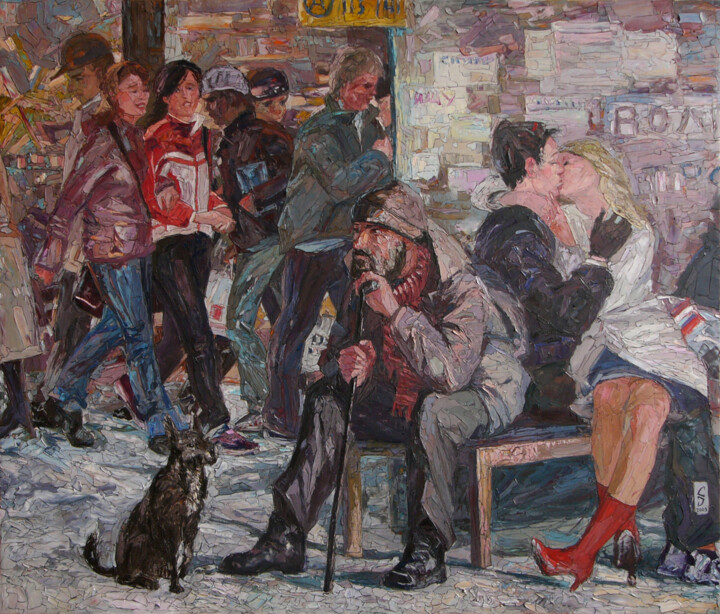 Malarstwo zatytułowany „Wanderer” autorstwa Sergey Sovkov, Oryginalna praca, Olej