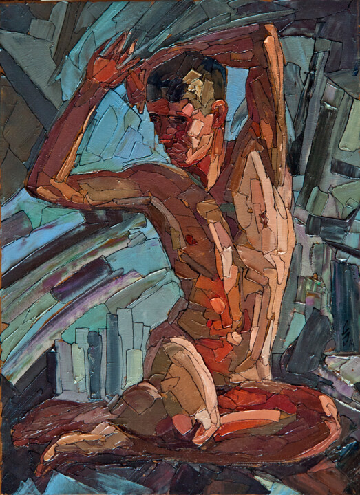 Painting titled "Alex" by Sergey Sovkov, Original Artwork, Oil