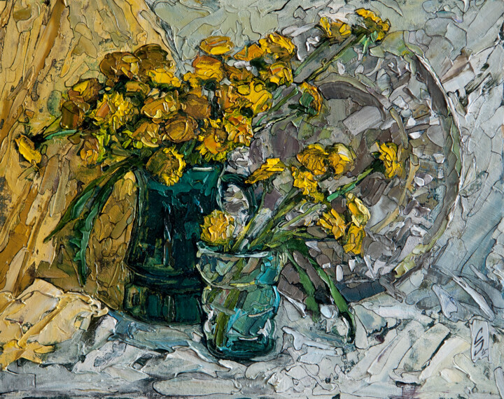 Painting titled "Dandelion" by Sergey Sovkov, Original Artwork