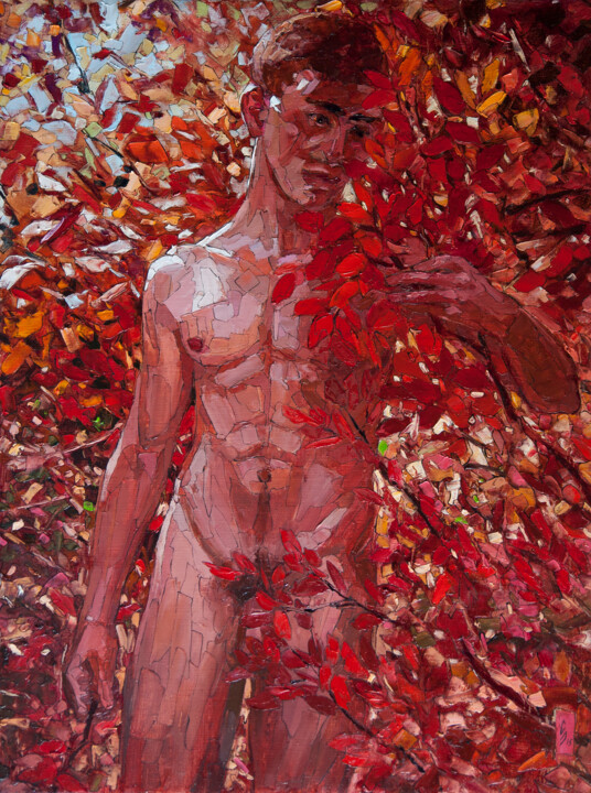 Painting titled "Autumn in paradise" by Sergey Sovkov, Original Artwork