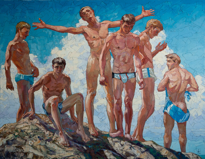 Painting titled "Summerly freedom" by Sergey Sovkov, Original Artwork