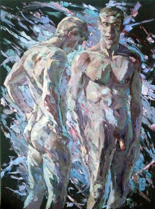 Painting titled "Splash" by Sergey Sovkov, Original Artwork