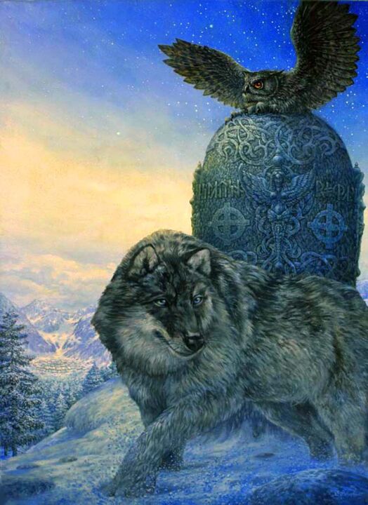 Painting titled "Beloyarov Stone" by Sergey Sukhinin, Original Artwork, Oil