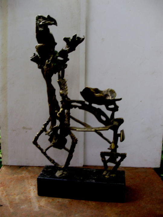 Escultura intitulada "Centaur" por Sergey Uvarov, Obras de arte originais, Metais