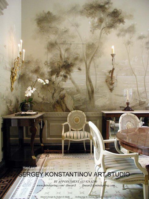 Malarstwo zatytułowany „Mural room.” autorstwa Artstudiosk, Oryginalna praca, Olej